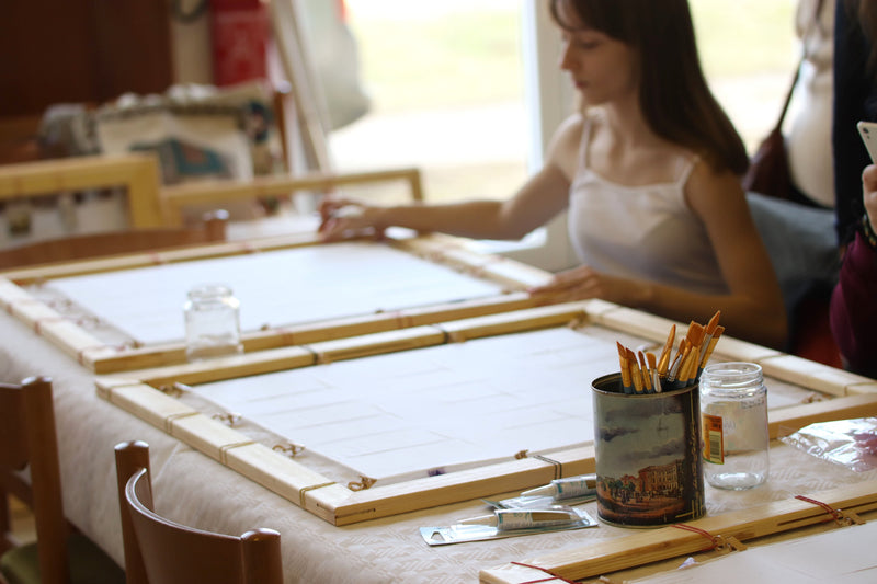 Fai-da-te | Telai per pittura su seta realizzati con listelli per telaio