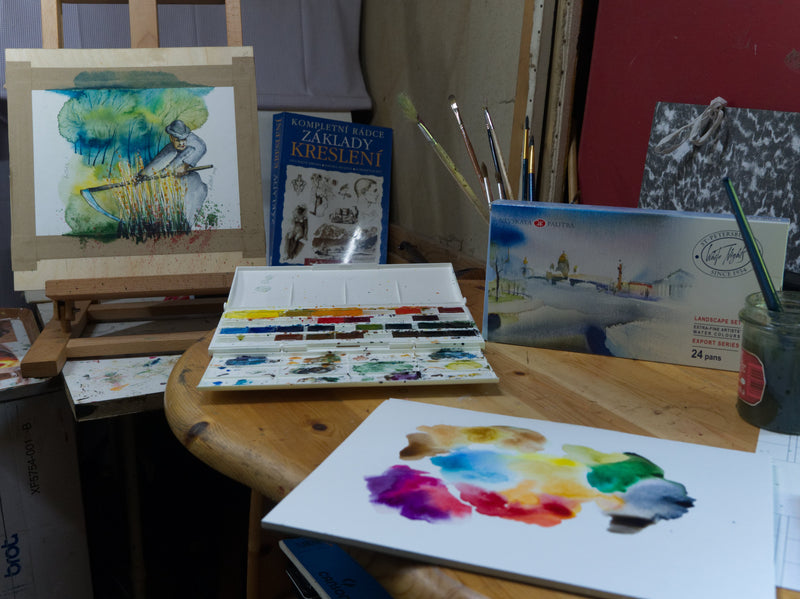 Non temere l'acquerello. Prime impressioni sugli acquerelli White Nights