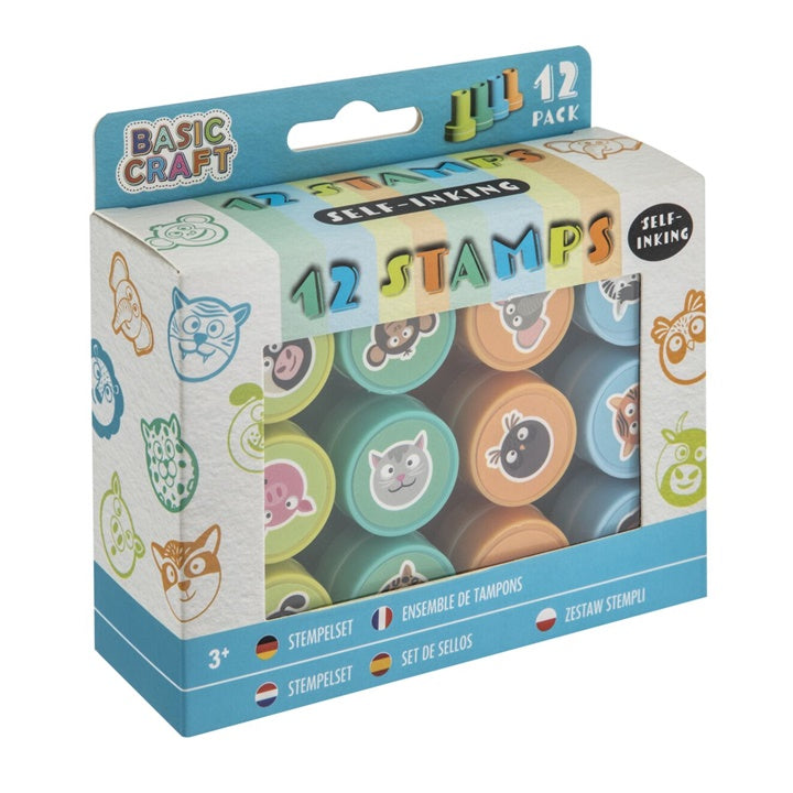 12 selbstfärbende Stempel | verschiedene Designs | Jungen 1