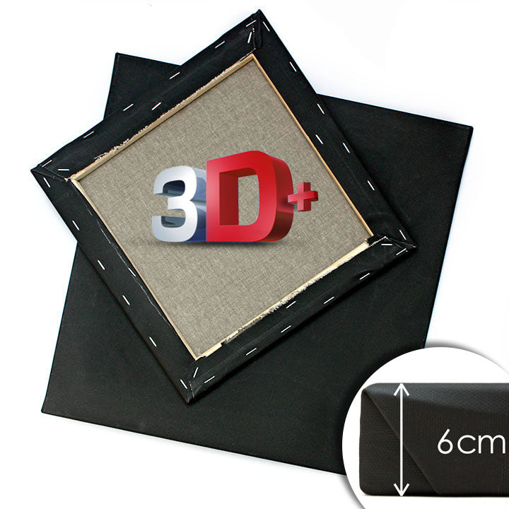 3D+ Čierne maliarske plátno na ráme PROFI | rôzne rozmery — obrázok 6