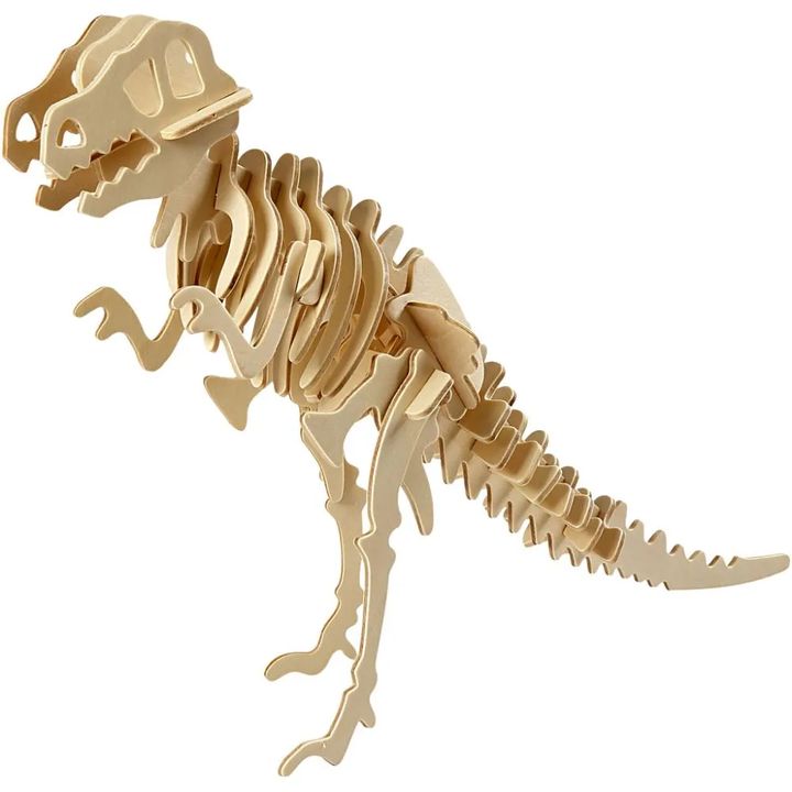 3D drevený model dinosaurus — obrázok 1