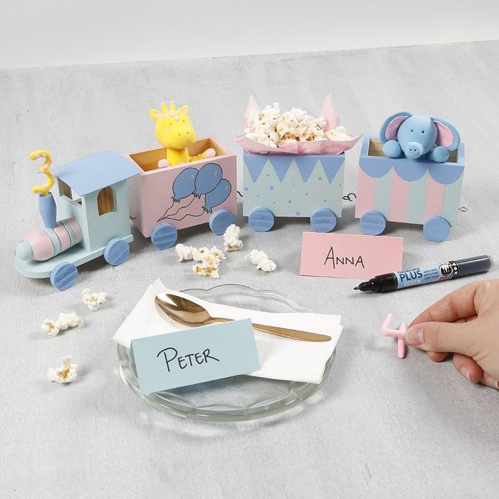 Ξύλινο τρένο για διακόσμηση 22 cm