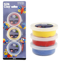 Аrgilla da modellare Silk Clay - giallo - blu - rosso