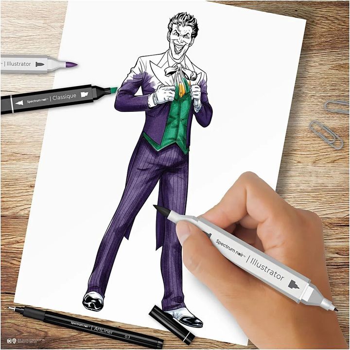Κιτ τέχνης εικονογράφησης HEROES AND VILLAINS : THE JOKER