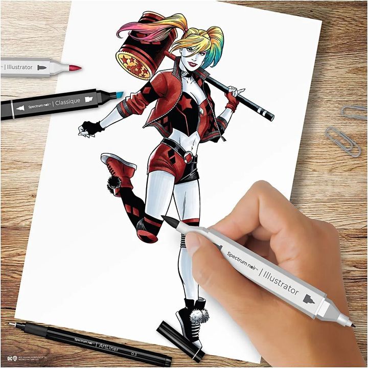 Κιτ τέχνης εικονογράφησης HARLEY QUINN