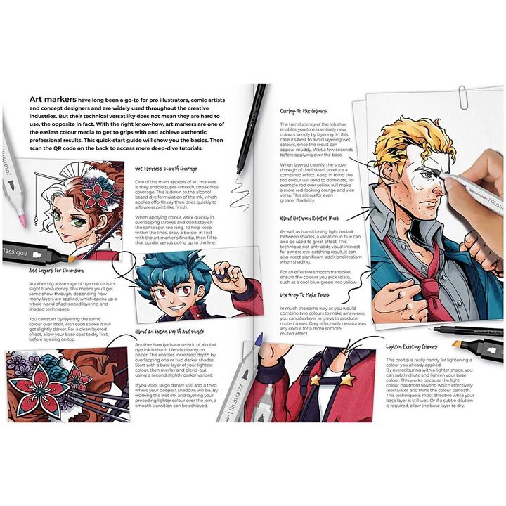 Κιτ τέχνης εικονογράφησης MANGA A COMIC HEROES