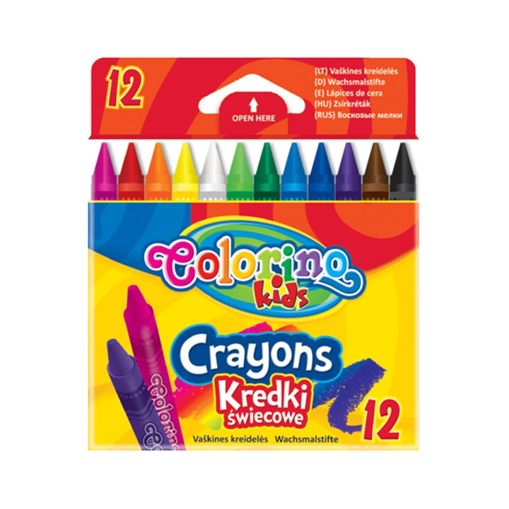 Colorino Runde Wachsmalkreiden - 12er Set | ARTMIE