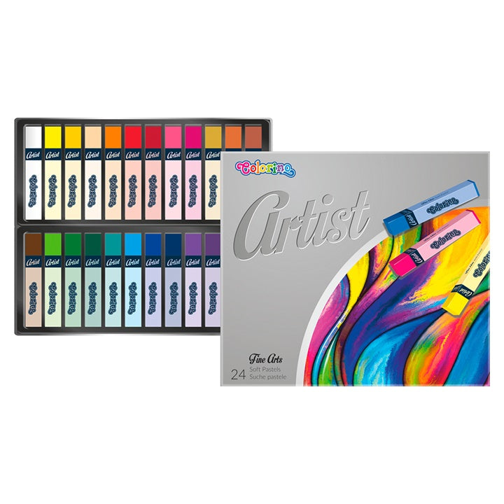 Quadratische Trockenpastelle Colorino Artist 24 Stück | ARTMIE