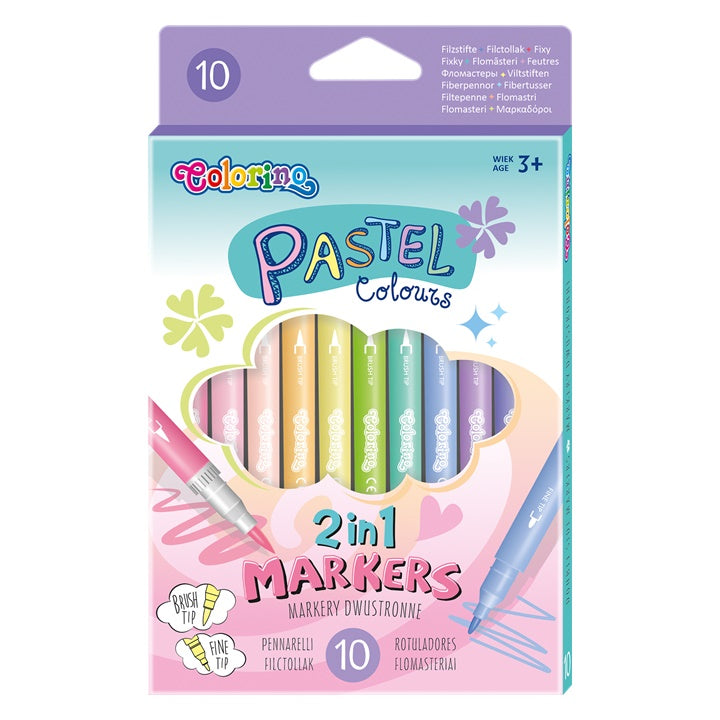 Colorino Doppelseitige Pastellstifte, 10 Stück | ARTMIE