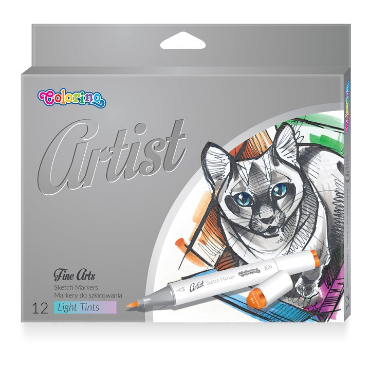 Doppelseitige Pastell Skizzenmarker Colorino Artist 12 Stück | ARTMIE