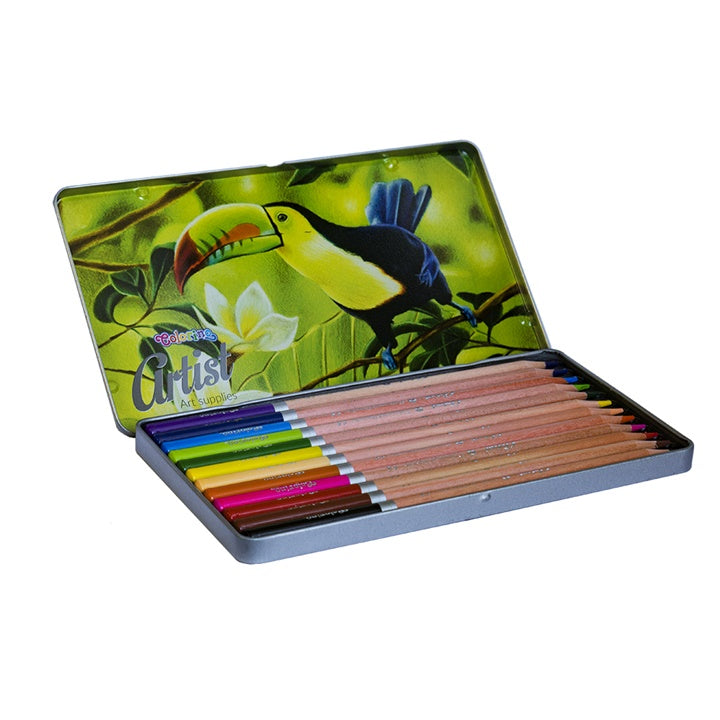 Μολύβια Colorino Artist σε μεταλλικό κουτί (12 τεμάχια)