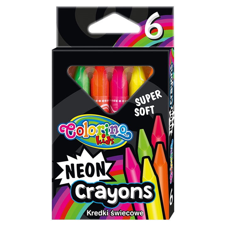 Neon-Wachsmalkreiden Colorino 6 Stück | ARTMIE