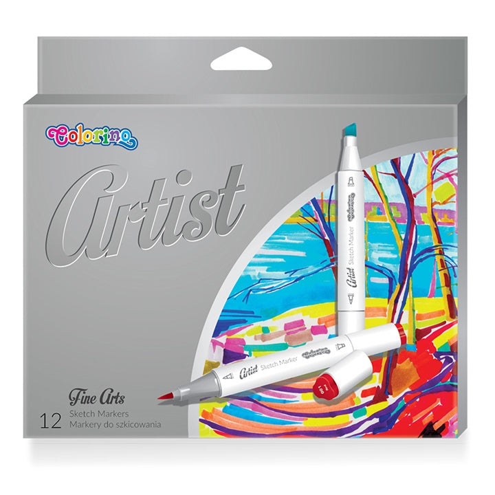 Doppelseitige Skizzenmarker Colorino Artist 12 Stück | ARTMIE