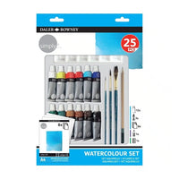 Комплект акварелни бои Daler Rowney с аксесоари 25 бр.