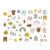 Ritagli di carta per bambini - Set di 50