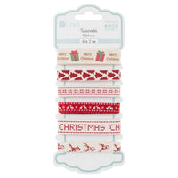 Декоративна панделка 6 броя - Scandi Christmas