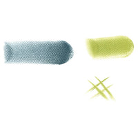 Sofft Abgewinkelte Pastell Applikationsschwämme - 2 Stück - Rund – Detailansicht 3 | ARTMIE