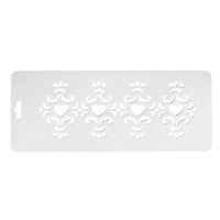 Stencil in plastica 10x25 cm - ornamenti