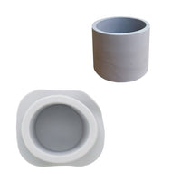Καλούπι σιλικόνης για χύτευση 10x6.8cm - Στρογγυλή γλάστρα λουλουδιών