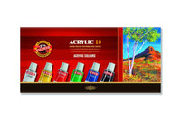 Σετ ακρυλικα χρώματα Koh-I-Noor - 10 x 16 ml