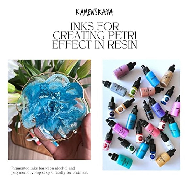 Мини комплект PETRI INKS KAMENSKAYA за смола 13 x 5 ml