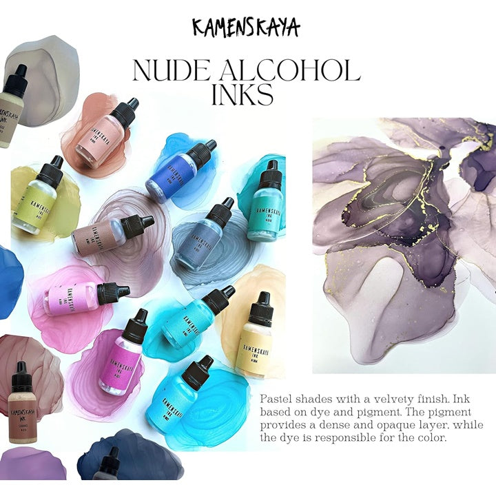 Комплект алкохолни мастила NUDE KAMENSKAYA 16 x 15 ml