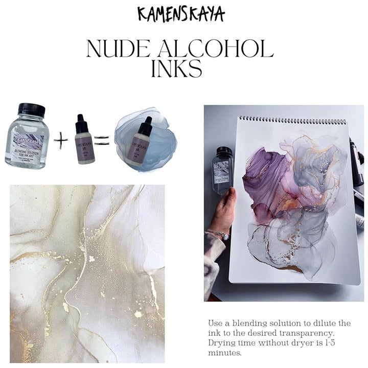 Комплект алкохолни мастила NUDE KAMENSKAYA 16 x 15 ml