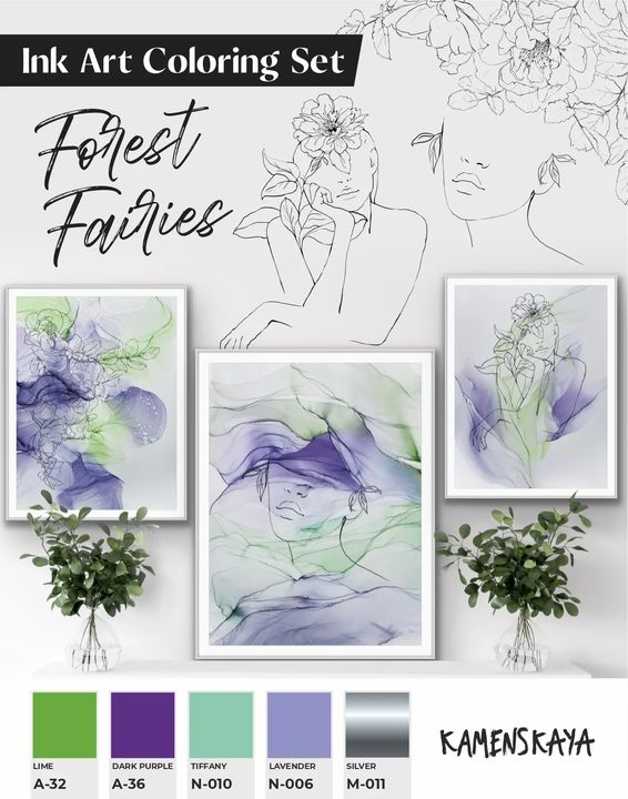 Σετ μελάνης KAMENSKAYA 'FOREST FAIRIES'