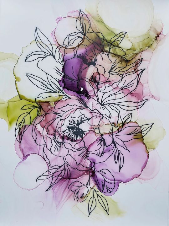 Tintenset KAMENSKAYA 'GIRLS AND FLOWERS' – Detailansicht 4 | ARTMIE