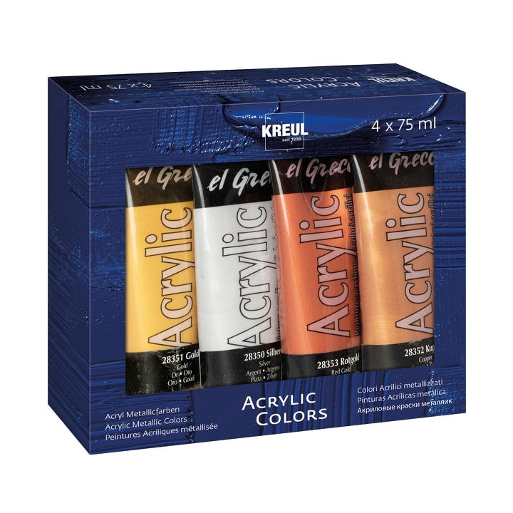 El Greco Metallic-Acrylfarben von Kreul | ARTMIE