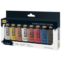 Акрилни бои Solo Goya Effect - комплект 8 x 20 ml