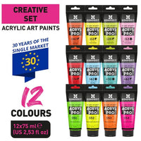 Σετ ακρυλικών χρωμάτων ACRYL PRO CREATIVE