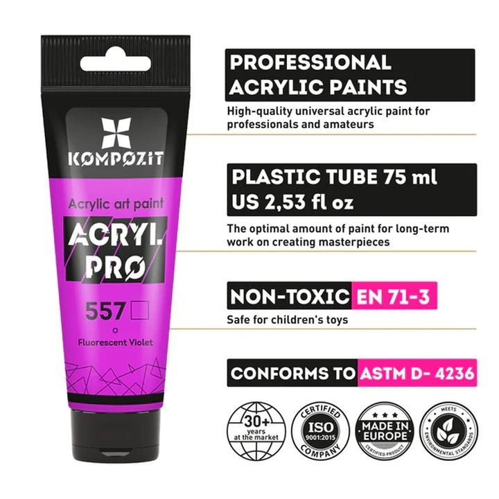 Σετ ακρυλικών χρωμάτων ACRYL PRO CREATIVE