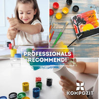 Κλασικό σετ χρωμάτων γκουάς από την Kompozit