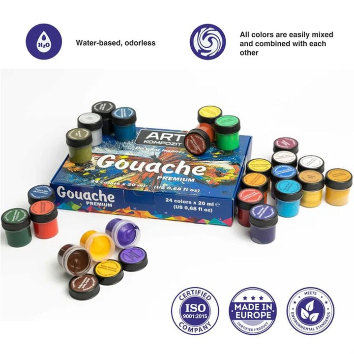 Premium ART Komposit Gouache-Farbset – Detailansicht 3 | ARTMIE