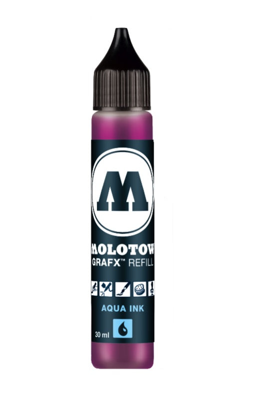 MOLOTOW μελανι ανταλλακτικο GRAFX Aqua INK - 30 ml | διάφορα χρώματα