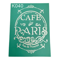 Modello autoadesivo Cafe de Paris 20 x 15 cm