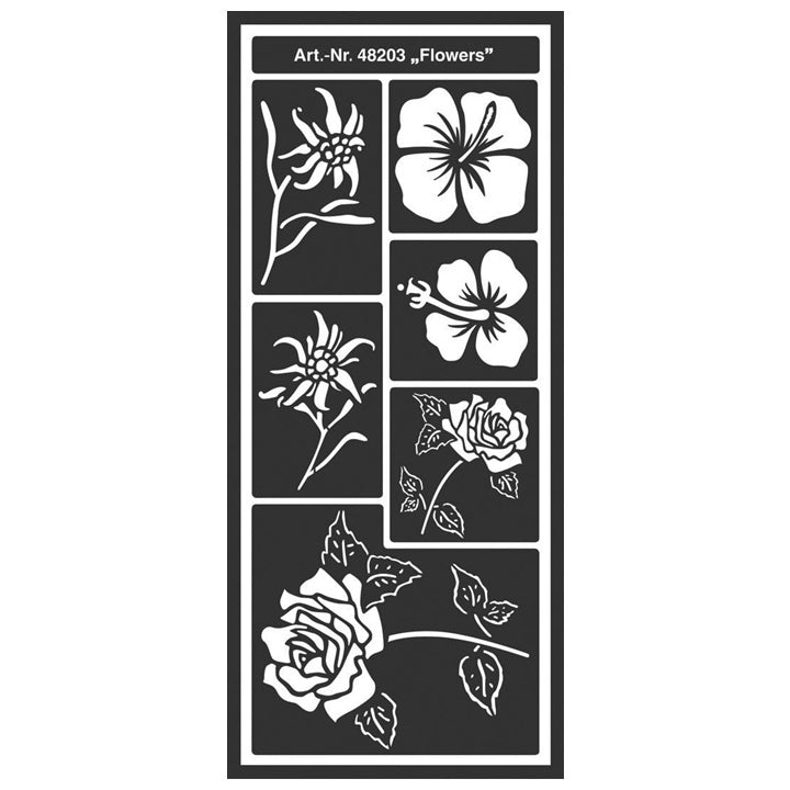 Home Design Blumen Schablone | ARTMIE