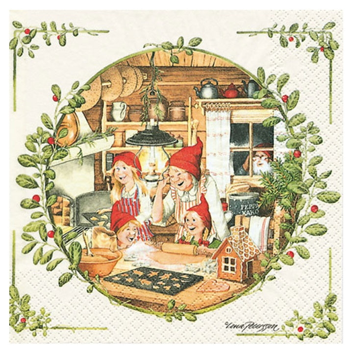 Χαρτοπετσέτες για ντεκουπάζ Christmas Bakery 1 τεμάχιο