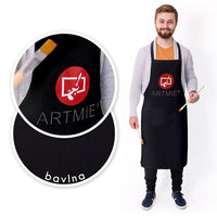 Ποδιά βαμβακερή ARTMIE - μαύρη