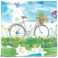 Χαροτοπετσετες για ντεκουπάζ Watercolour Bicycle - 1 τεμ