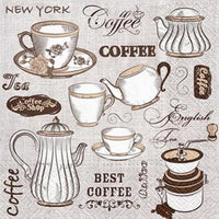 Салфетки за декупаж Tea or Coffee - 1 брой