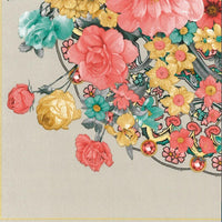 Салфетка за декупаж Bunch of Flowers Warm Grey - 1 брой