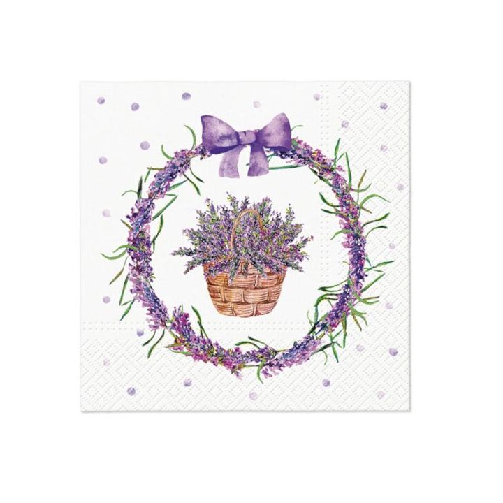 Decoupage-Servietten - Lavender Basket  - 1Stück | ARTMIE