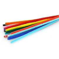 Плюшена жица 8 mm x 50 cm - mix 10 цвята
