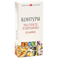 Σετ περιγραμμα για γυαλι και κεραμικη Decola - 3 x 18 ml