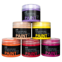 Σετ χρωμάτων για σκούρα υφάσματα Profil - SUNSET BOULEVARD 6 x 50 ml