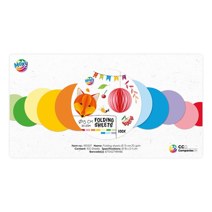 Rundes Faltpapier 15 cm – Detailansicht 2 | ARTMIE