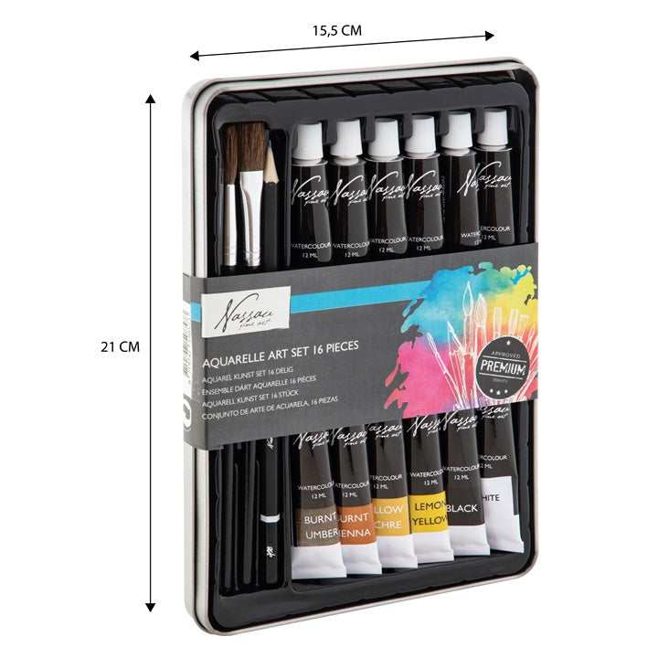 Nassau Fine Art Aquarellfarben Set - 16 Stück – Detailansicht 6 | ARTMIE