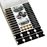 Blocco carta per scrapbooking A5 24 fogli nero